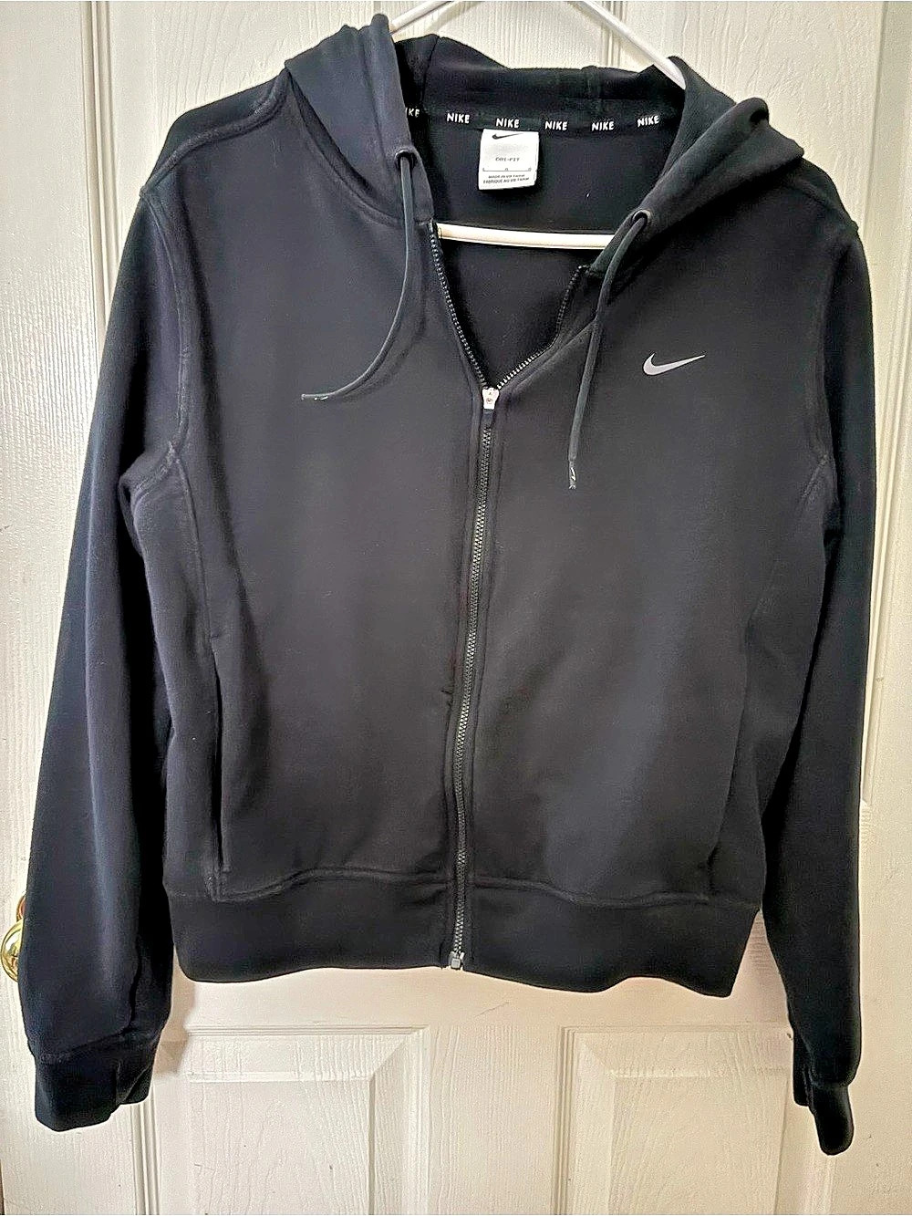 Nike One Fitted Dri-FIT Full-Zip Jacket Black Large